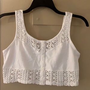 White lace bralette